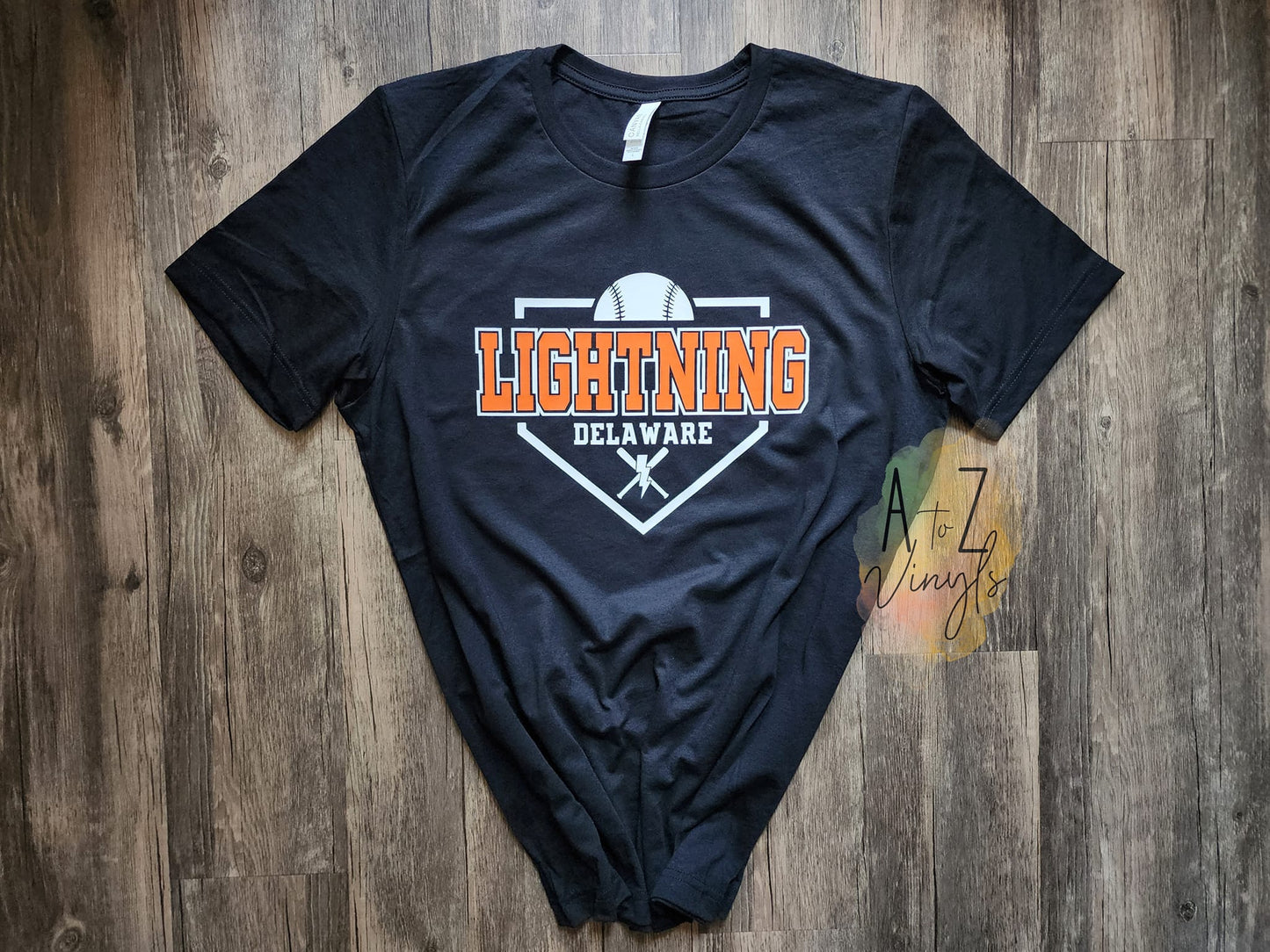 Adult Unisex black- Delaware lightning