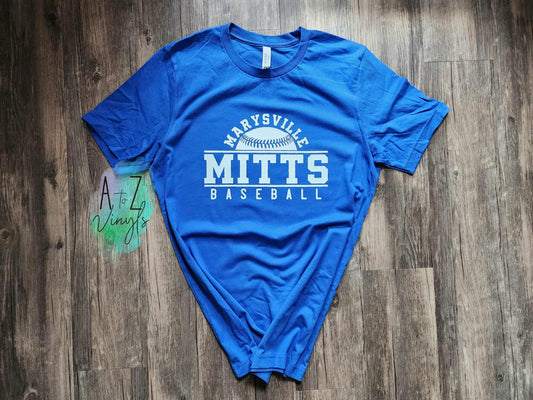 Adult Unisex Royal- Marysville Mitts Baseball