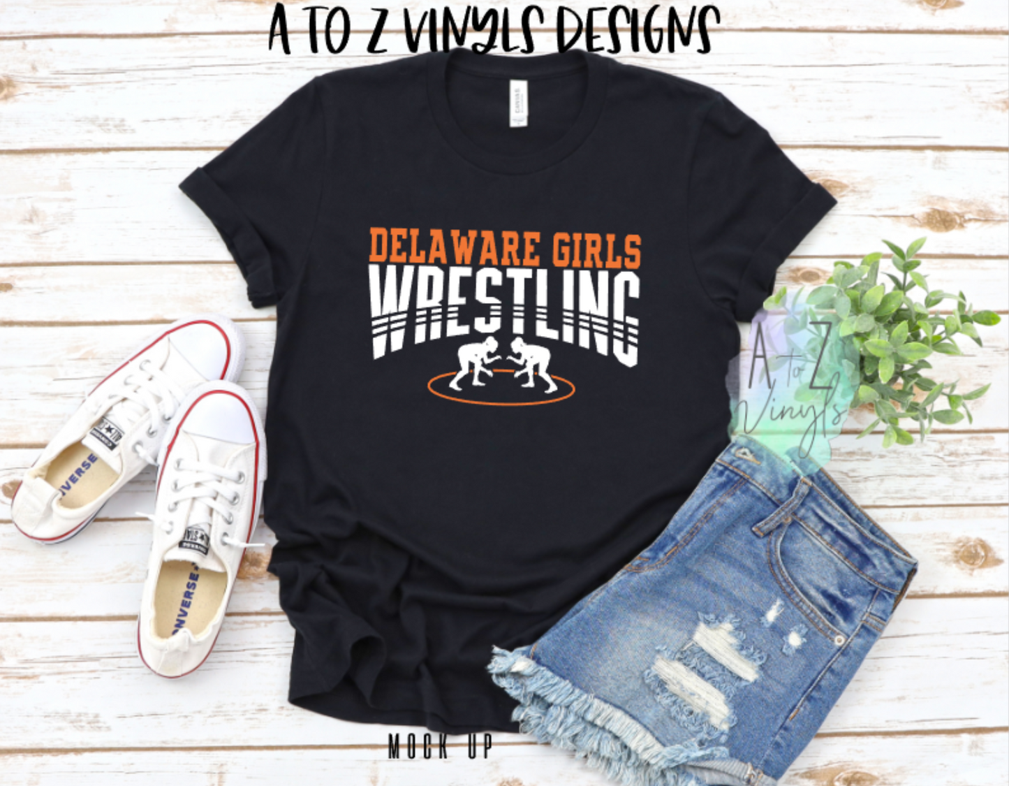 Adult Unisex Black- Delaware girls wrestling