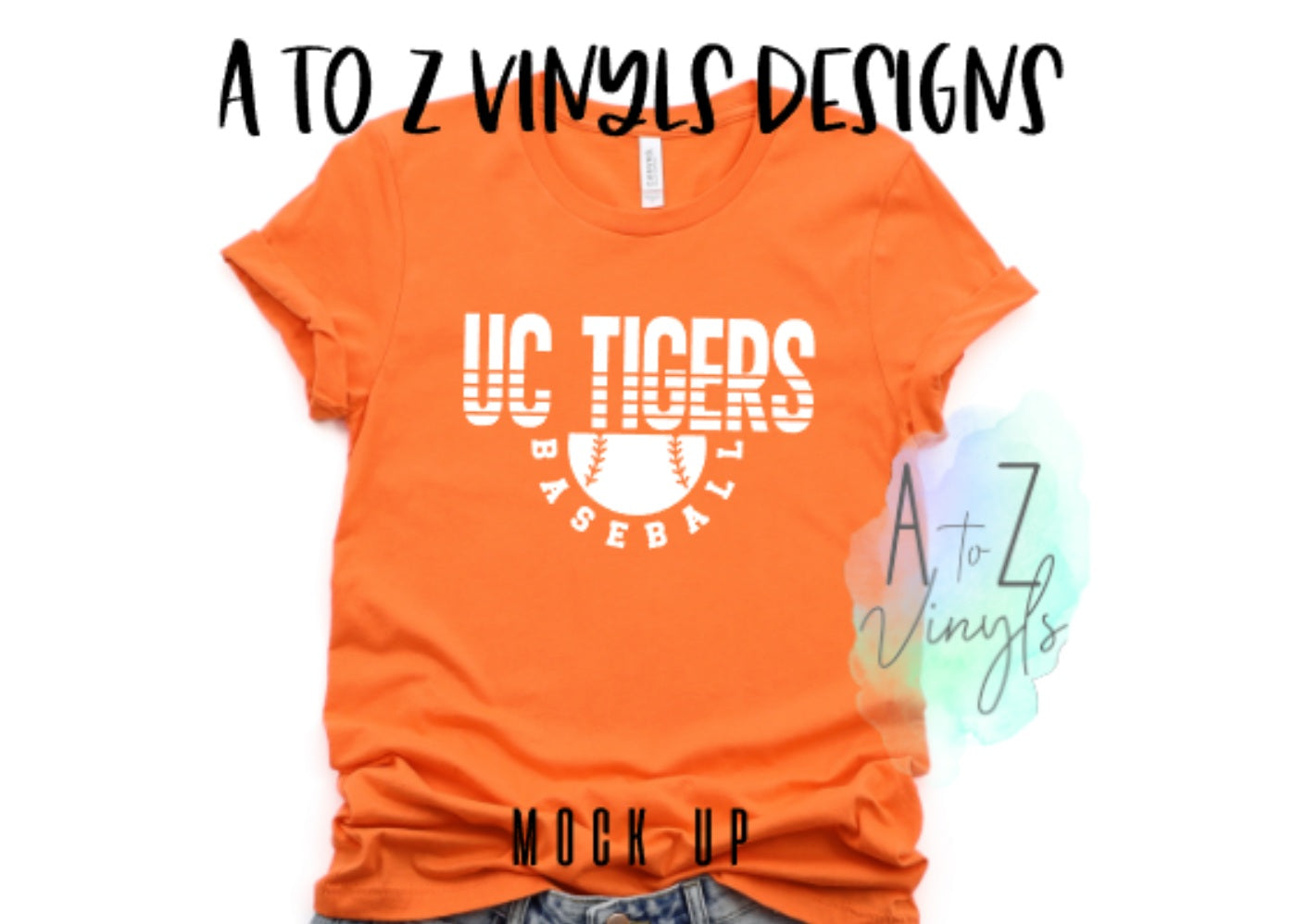 Adult Unisex Orange - UC Tigers baseball 2