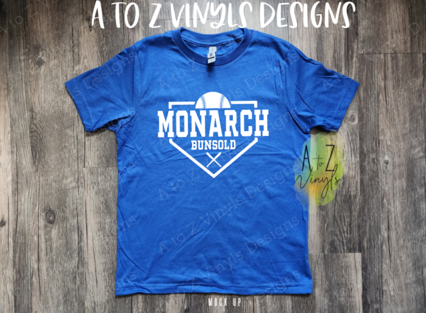 Youth Royal blue- Monarch Bunsold Baseball