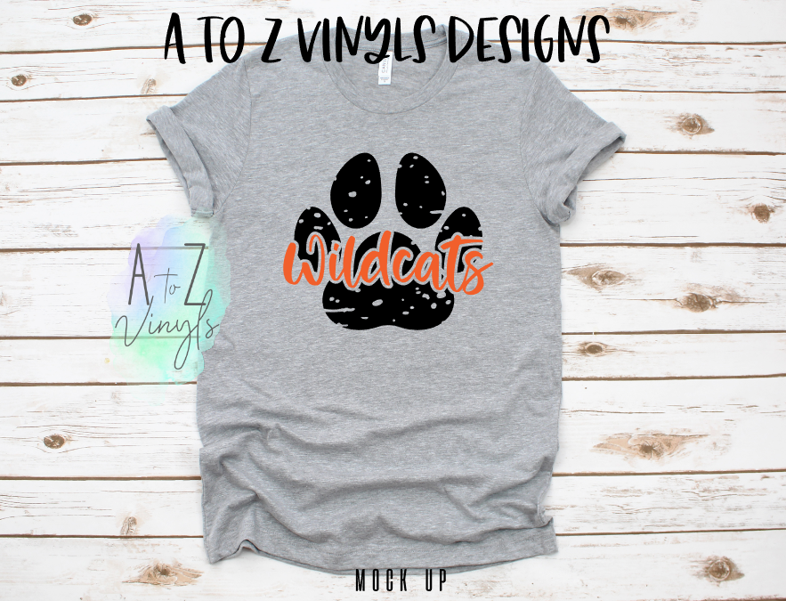 Adult Unisex Light grey - Wildcats paw