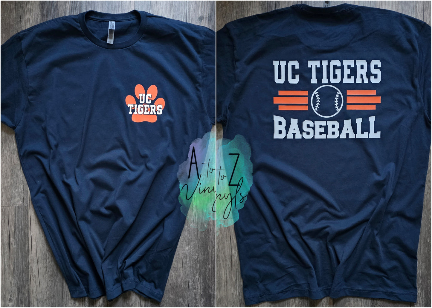Adult Unisex - UC Tigers front & back tee