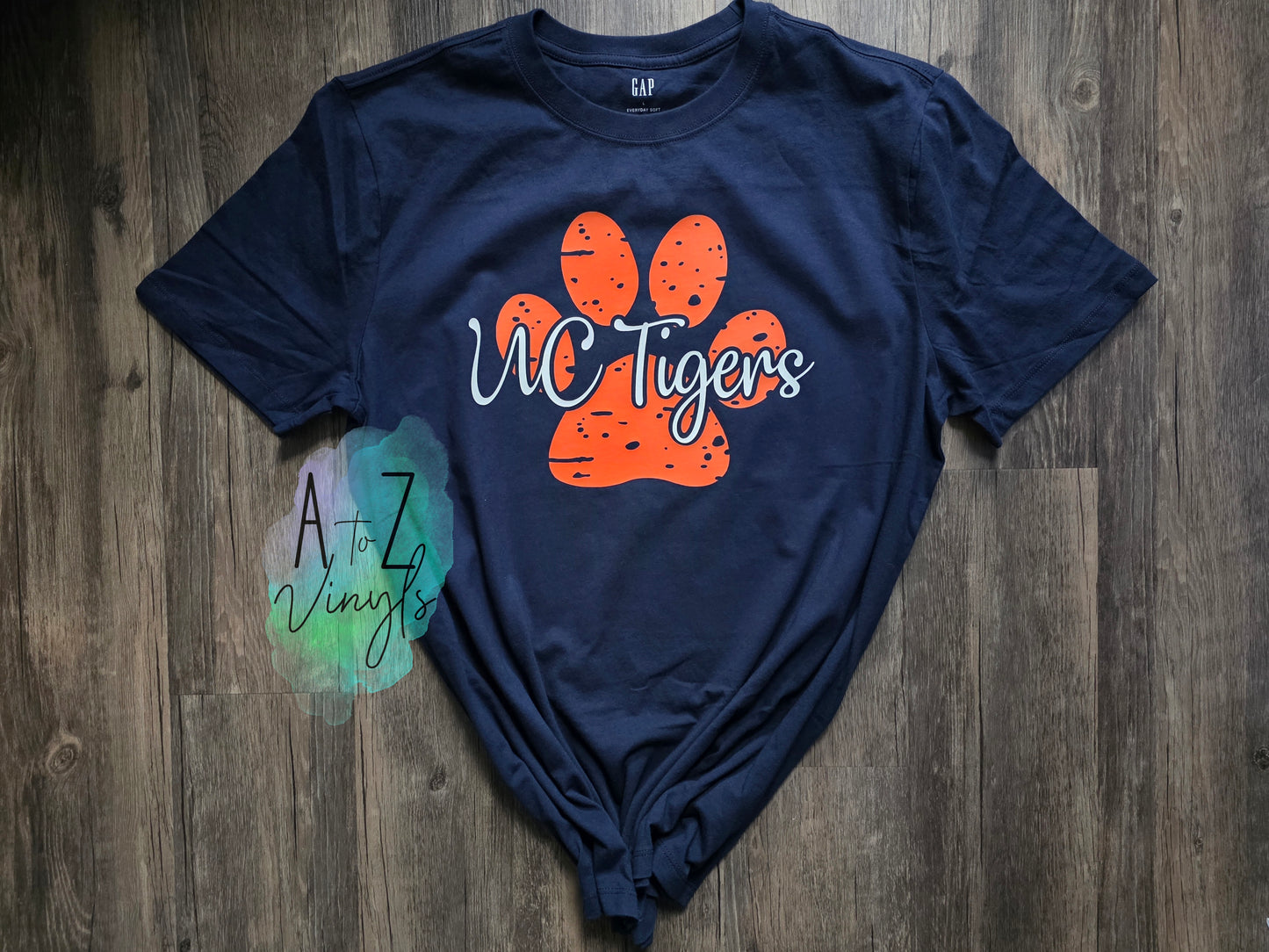 Adult Unisex  - UC Tigers distressed Paw