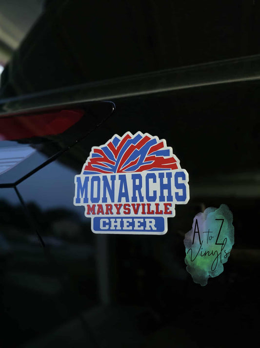 Car Magnet- Monarchs Marysville Cheer