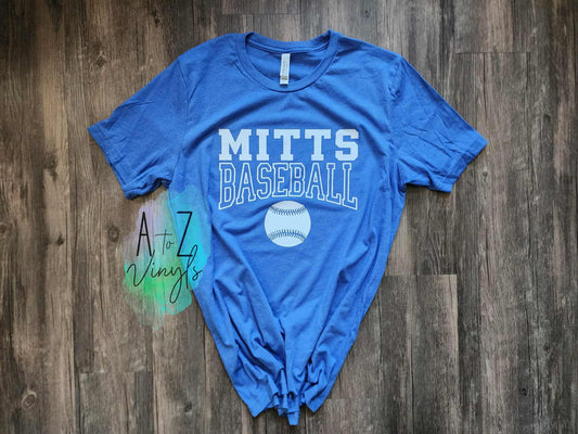 Adult Unisex heather Royal- Mitts Baseball