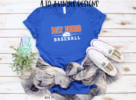 Adult Unisex Royal Blue- Hit Dogs Baseball
