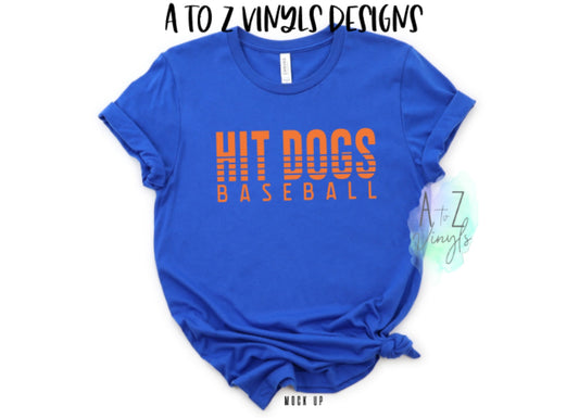 Adult Unisex Royal Blue - Hit Dogs softball/baseball