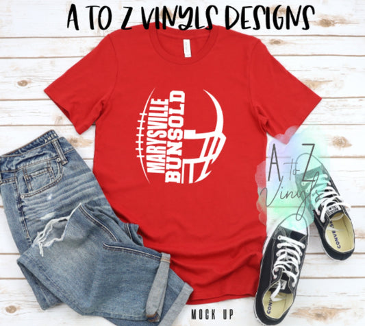 Adult Unisex- Marysville Bunsold Football