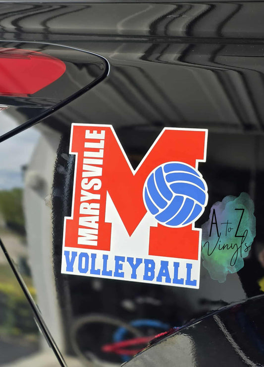 Car Magnet- Marysville Volleyball