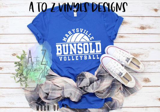 Adult Unisex- Marysville Bunsold Volleyball