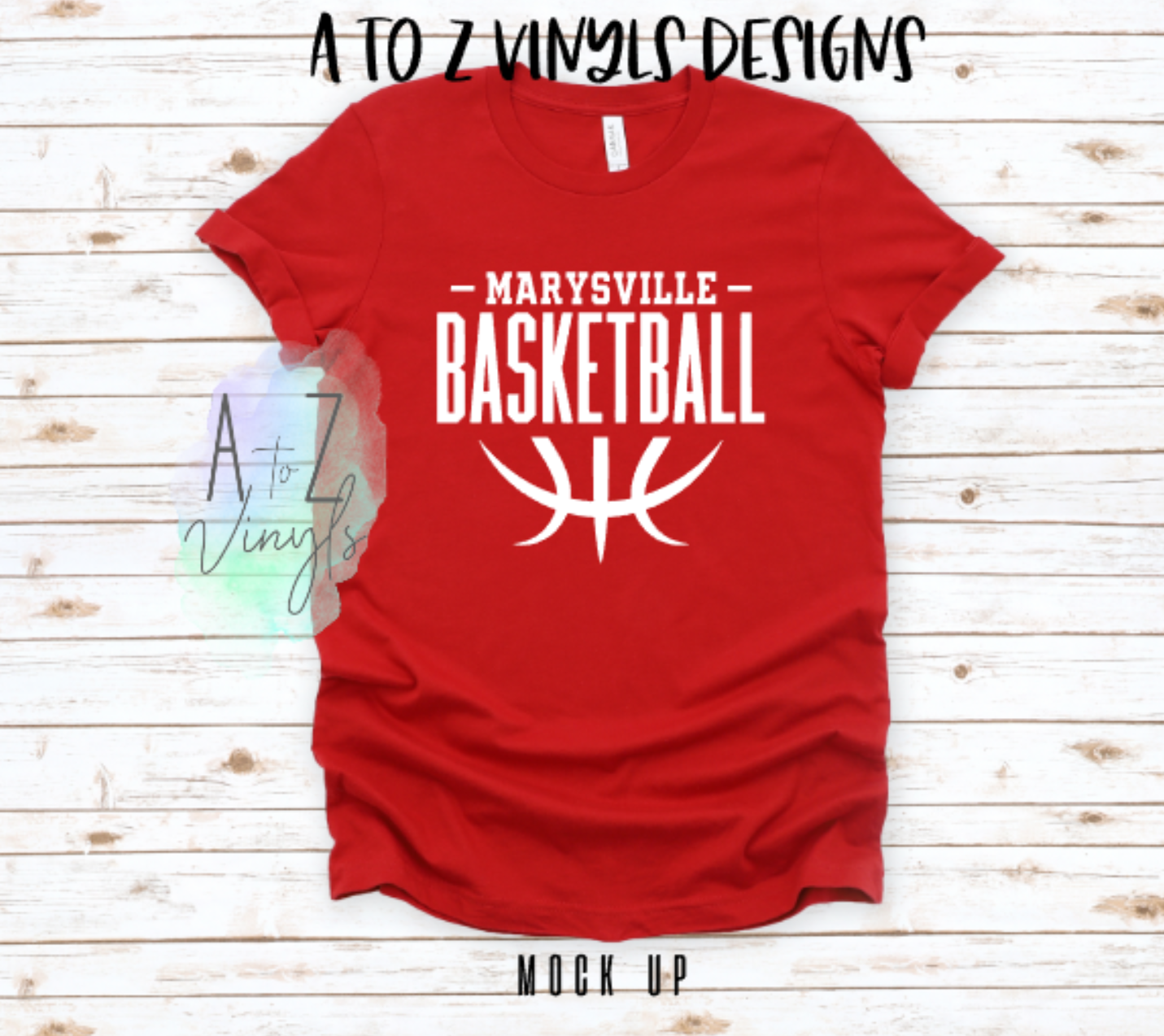 Adult Unisex Red- Marysville Basketball