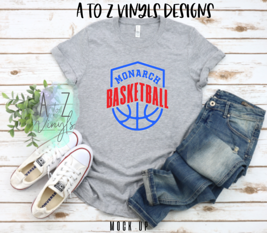 Adult Unisex Light grey- Monarch Basketball