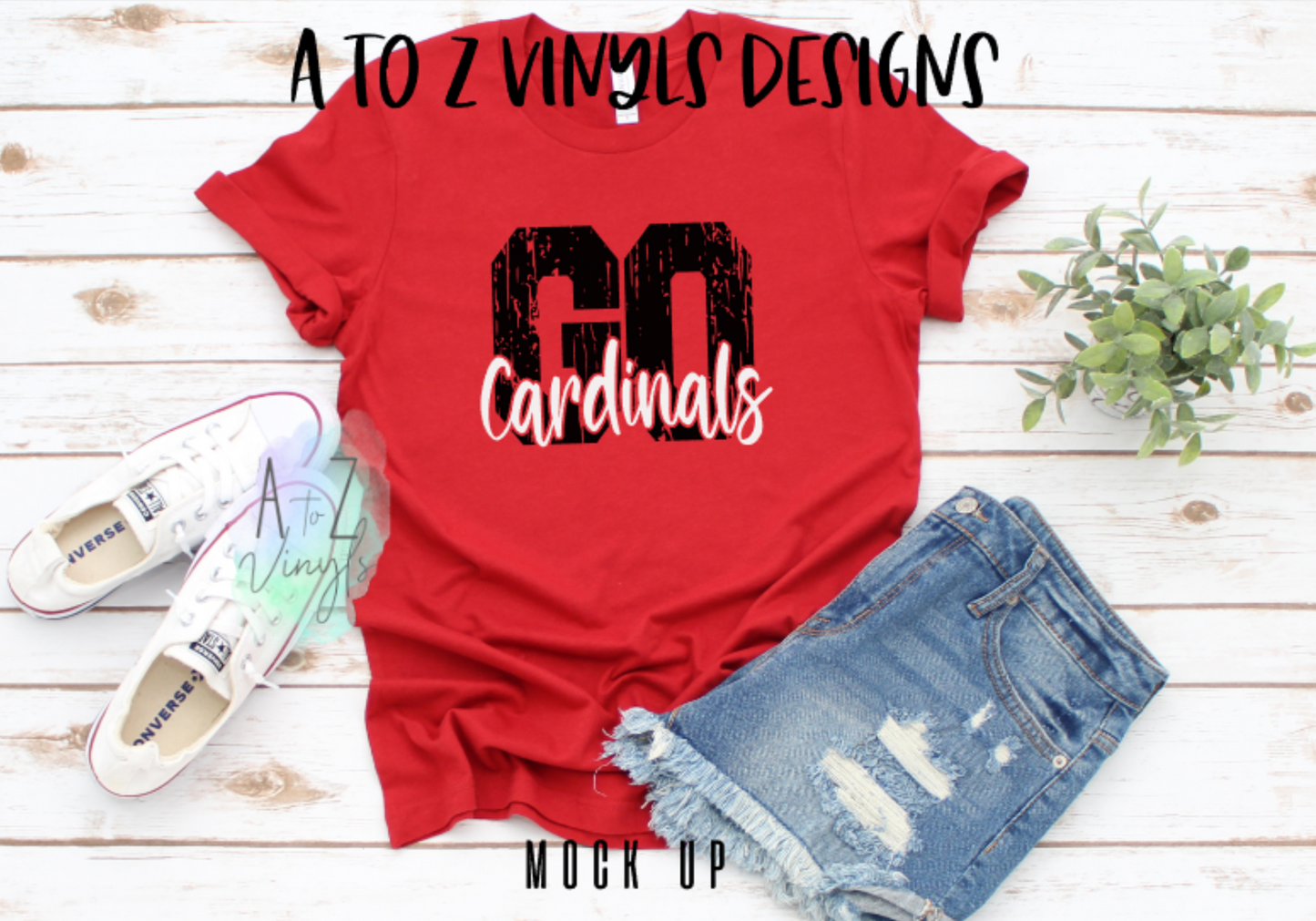 Adult Unisex red- Go Cardinals