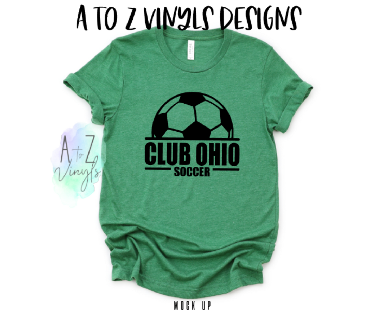 Adult Unisex Heather green- Club Ohio soccer