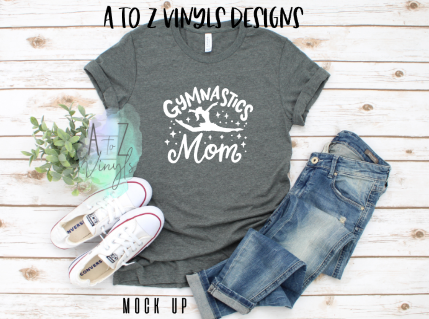 Adult Unisex Grey- Gymnastics Mom