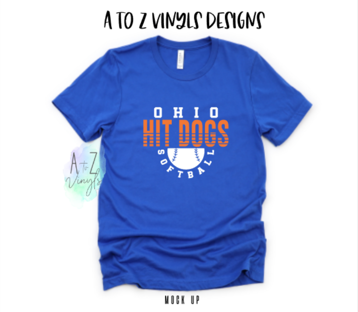 Adult Unisex Royal Blue- Ohio Hit Dogs softball/baseball