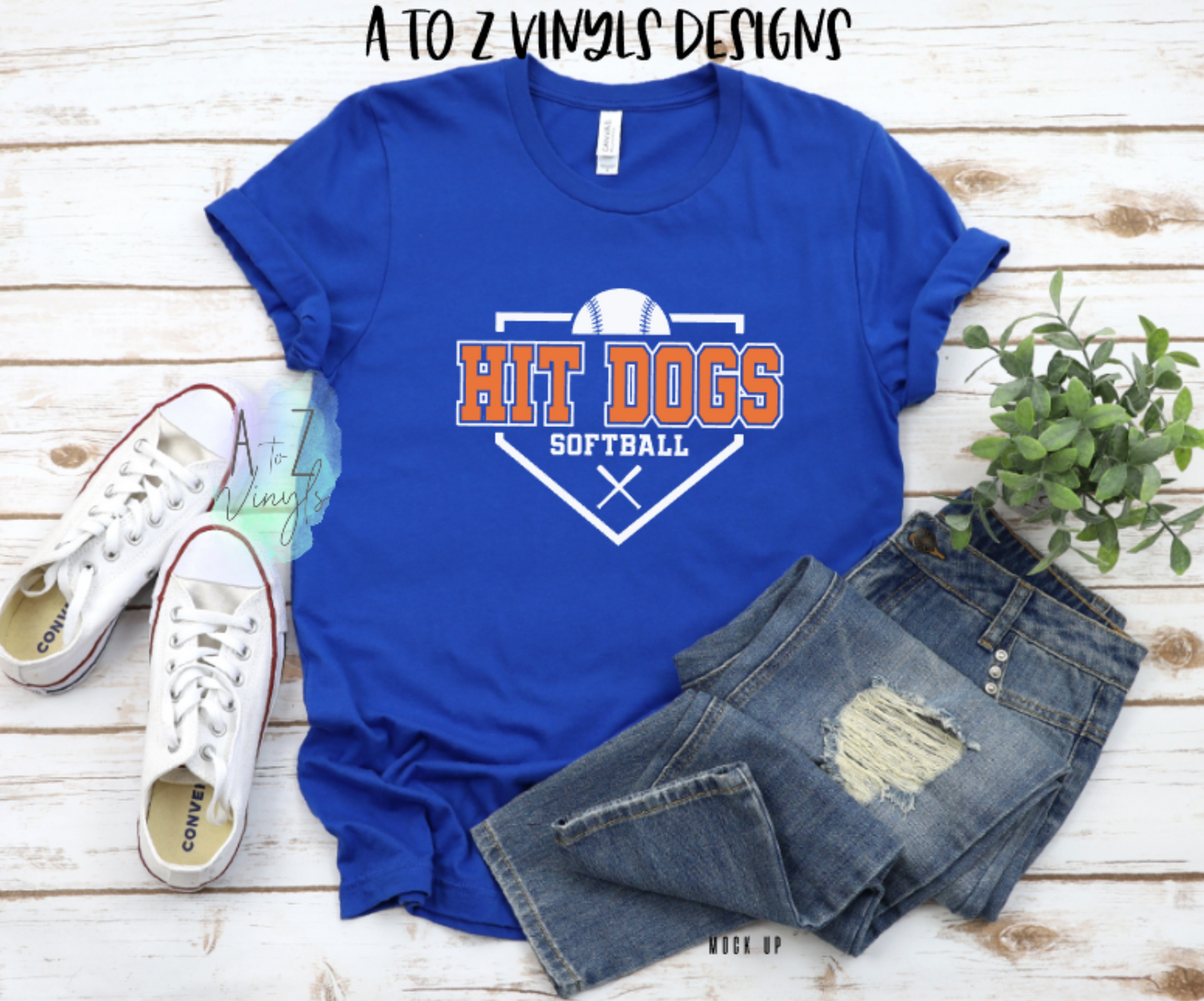 Adult Unisex Royal - Hit Dogs softball/baseball