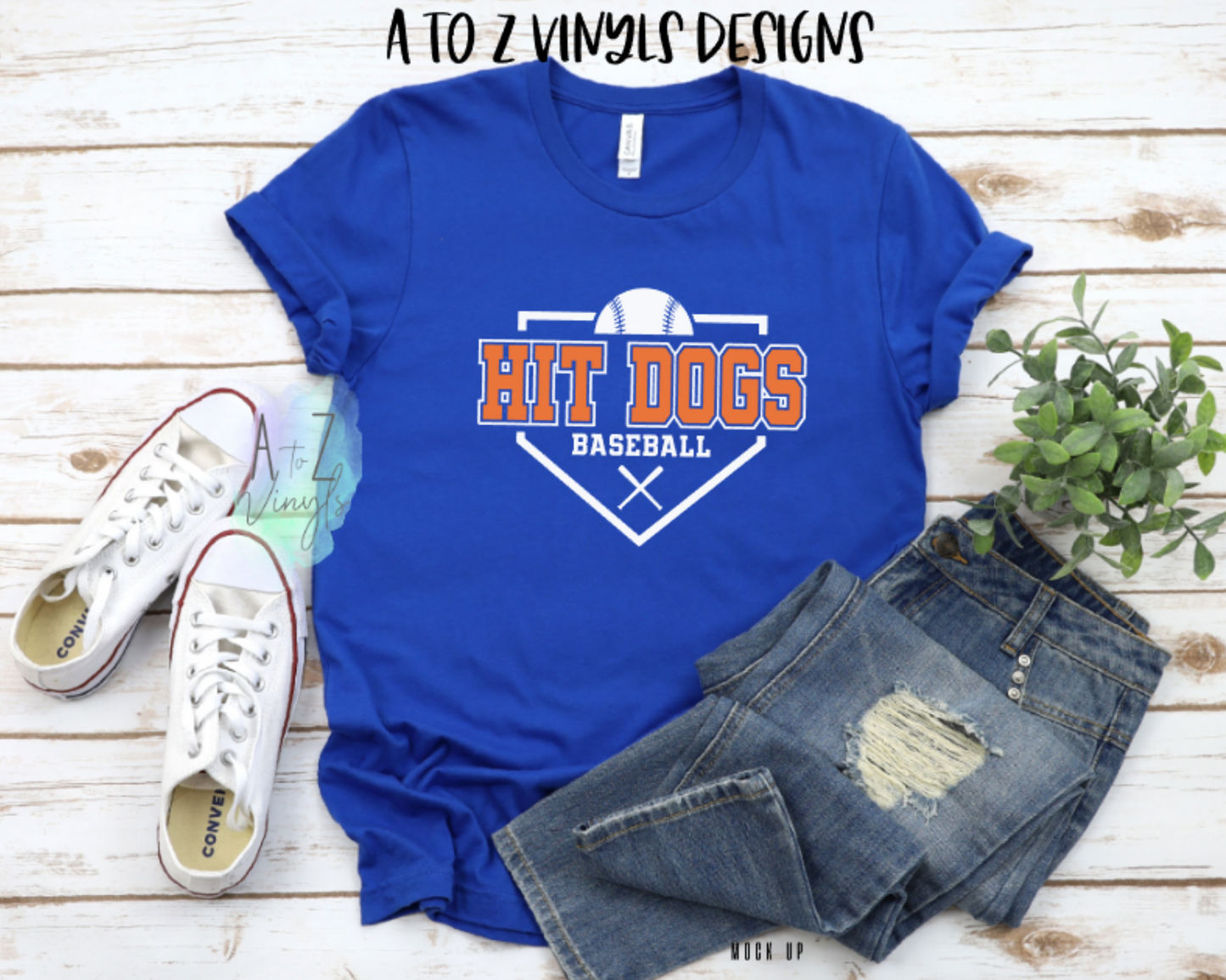 Adult Unisex Royal - Hit Dogs softball/baseball