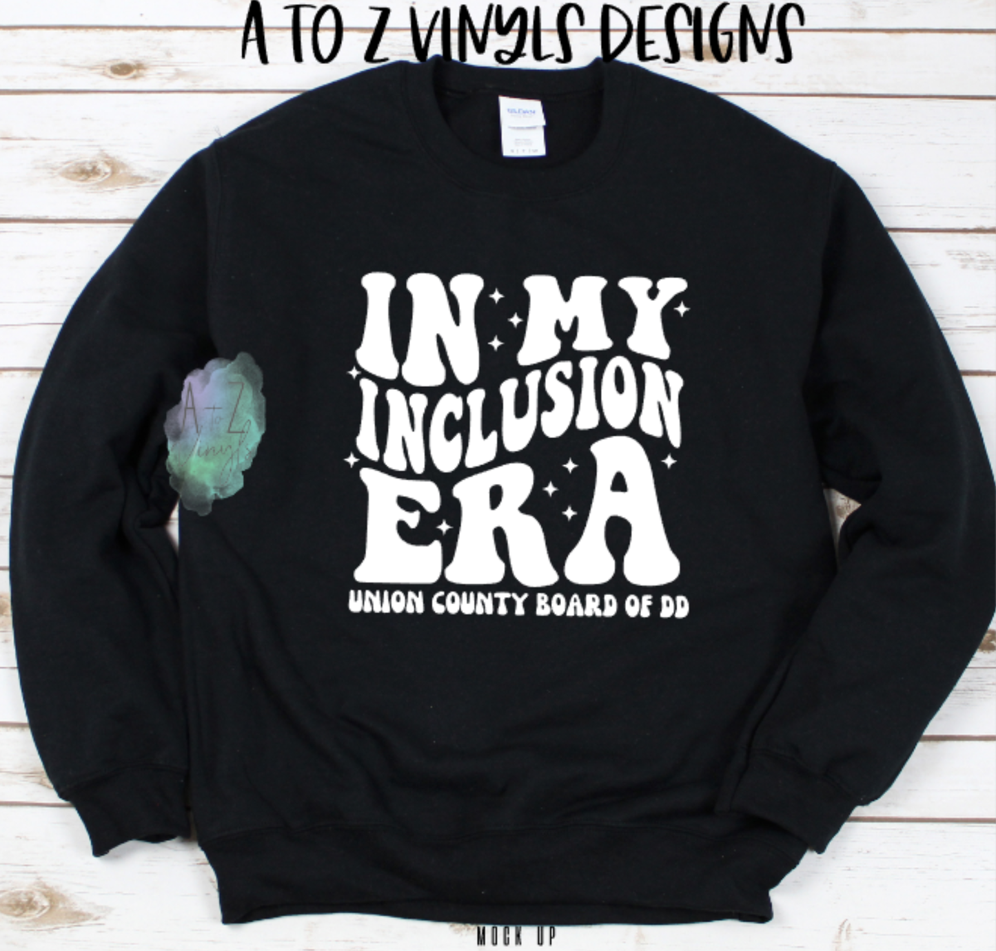 Adult Unisex black Sweatshirt- Inclusion Era