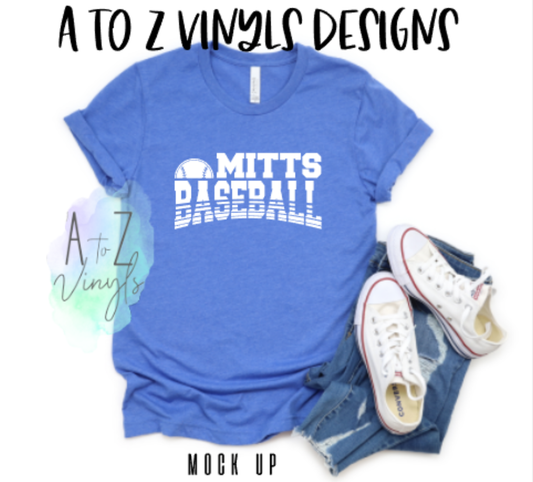 Adult Unisex heather Royal- Mitts Baseball