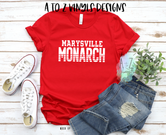 Adult Unisex red- Marysville Monarch