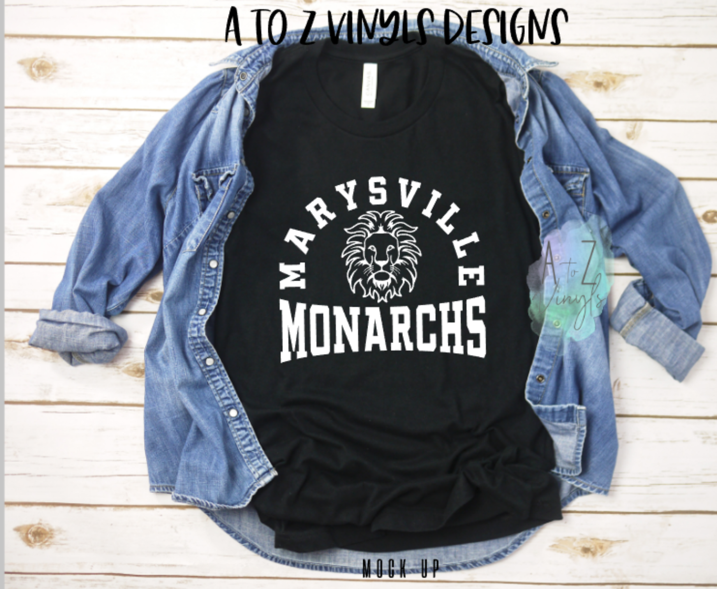 Adult Unisex black- Marysville Monarchs