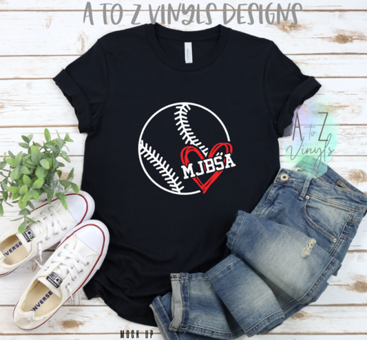 Adult Unisex Black - MJBSA heart