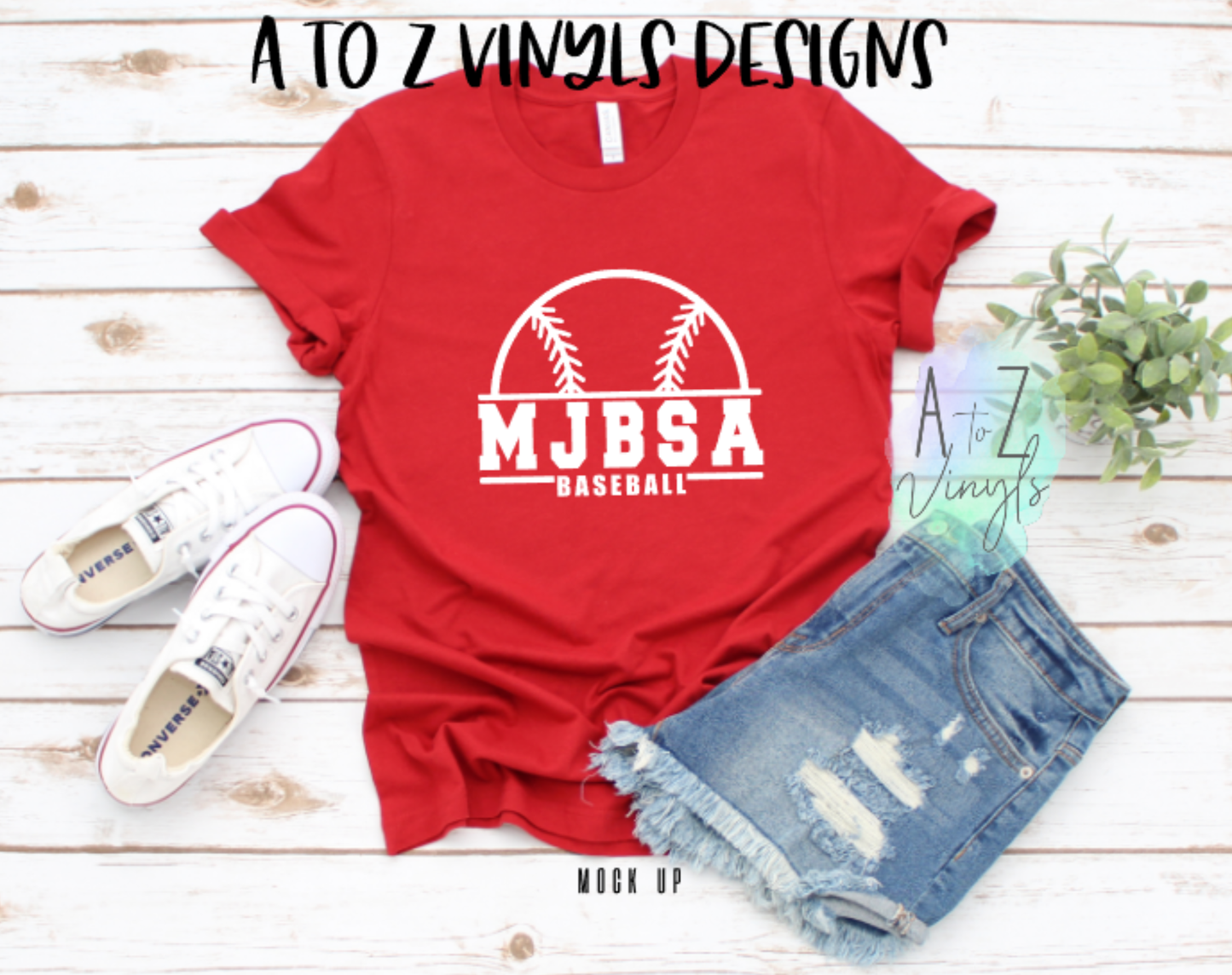 Adult Unisex Red - MJBSA Baseball