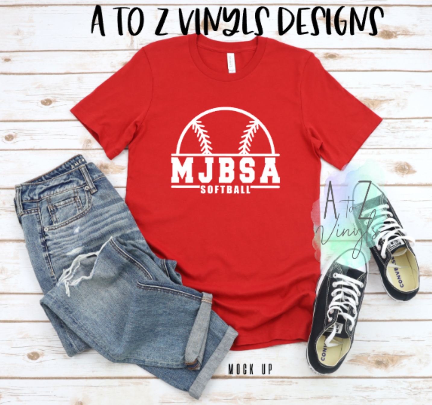 Adult Unisex Red - MJBSA Softball