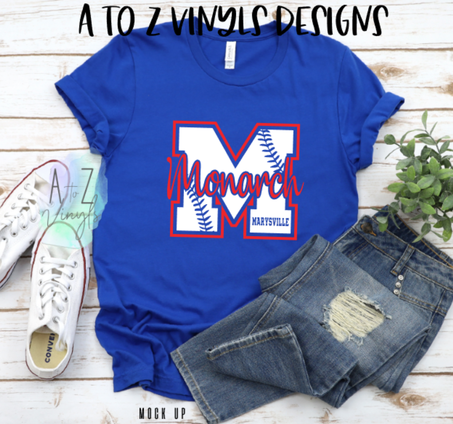 Adult Unisex Royal- Monarch Marysville M Baseball