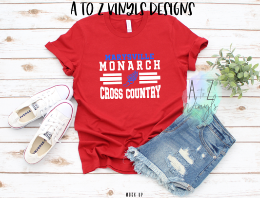 Adult Unisex Red- Marysville Monarch Cross Country