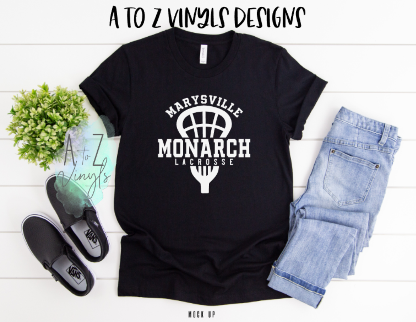 Adult Unisex Black- Marysville Monarch Lacrosse