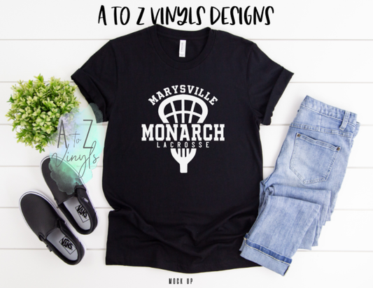 Adult Unisex Black- Marysville Monarch Lacrosse