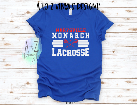 Adult Unisex Royal blue- Marysville Monarch Lacrosse