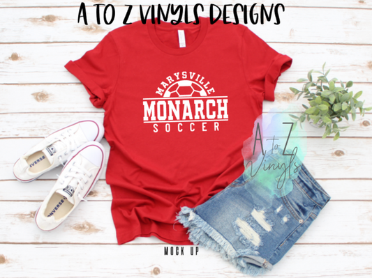 Adult Unisex red- Marysville Monarch Soccer