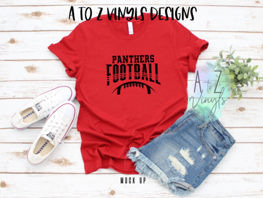 Adult Unisex Red- Panthers Football