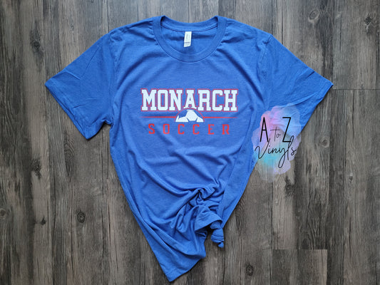 Adult Unisex Heather royal- Monarch soccer