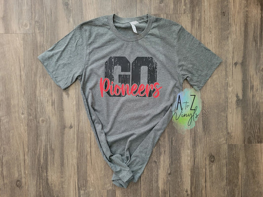 Adult Unisex Grey- Go Pioneers