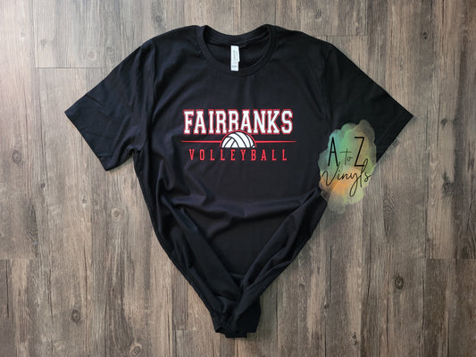 Adult Unisex black- Fairbanks Volleyball