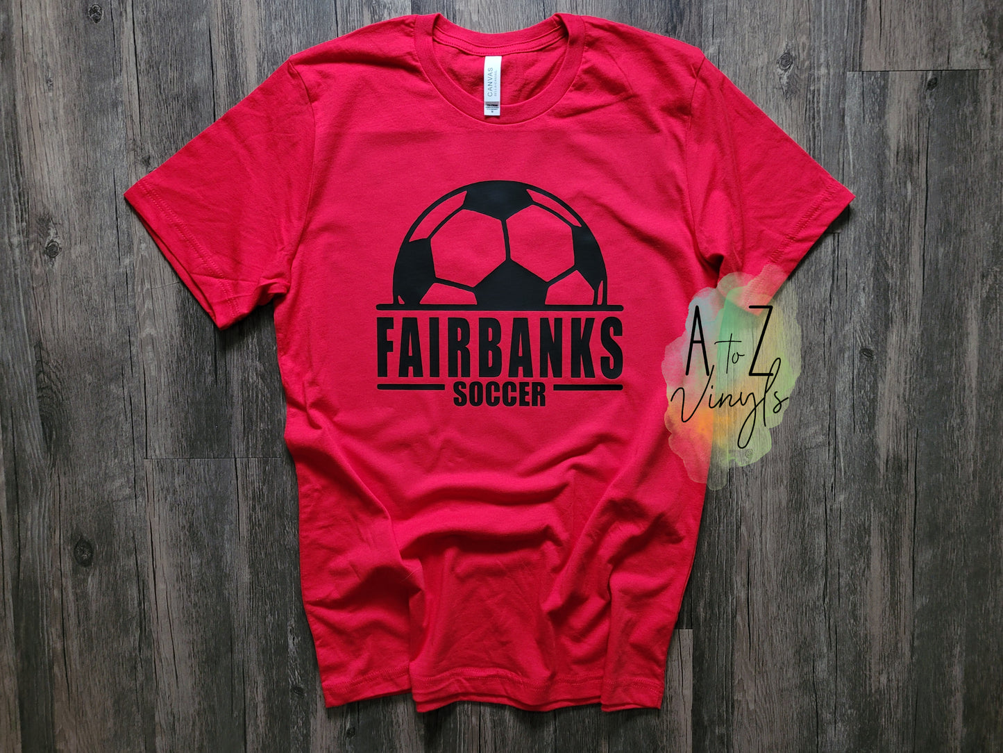 Adult Unisex Red- Fairbanks soccer