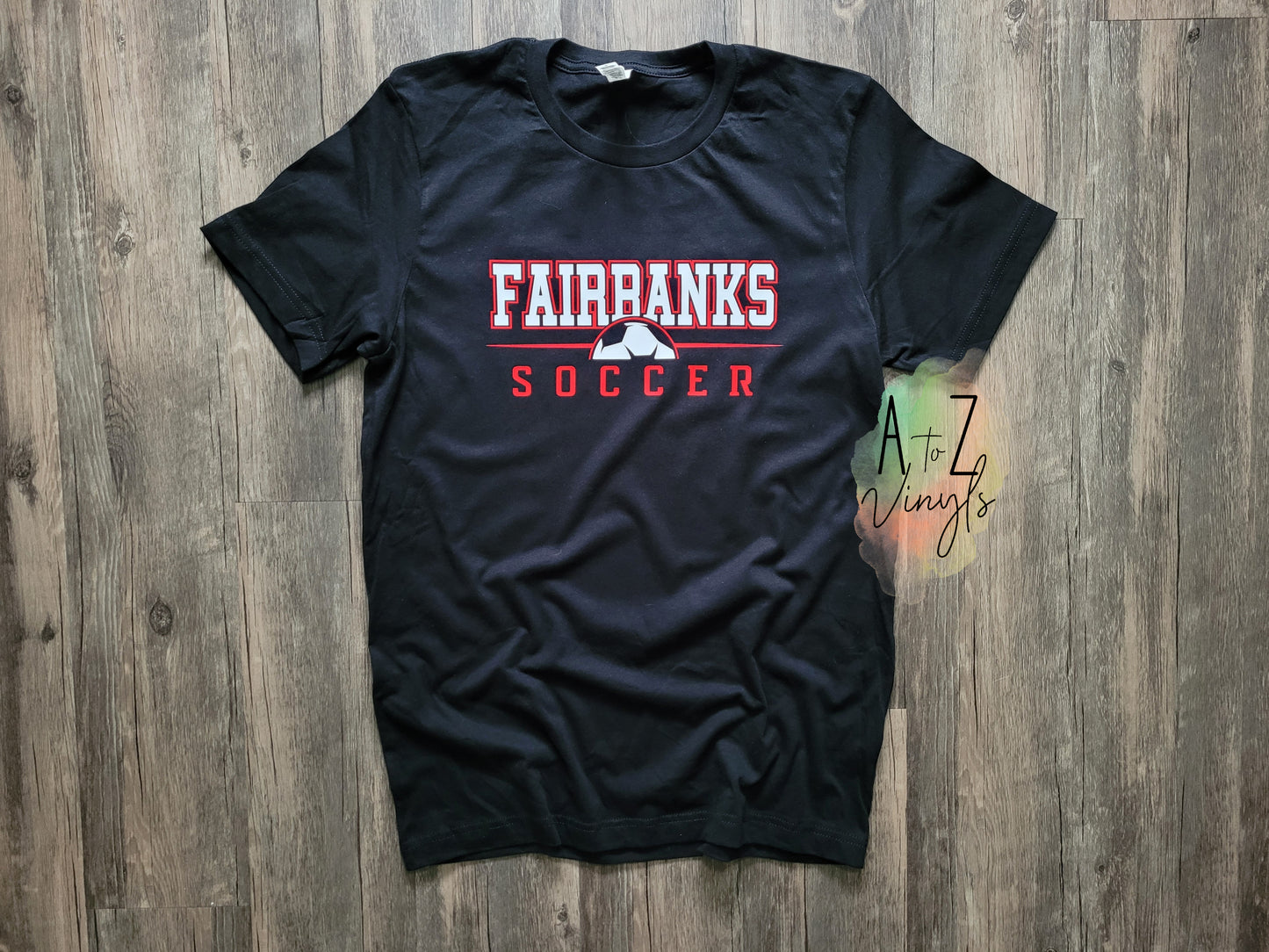 Adult Unisex black- Fairbanks soccer