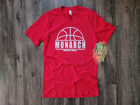 Adult Unisex Red- Monarch Basketball