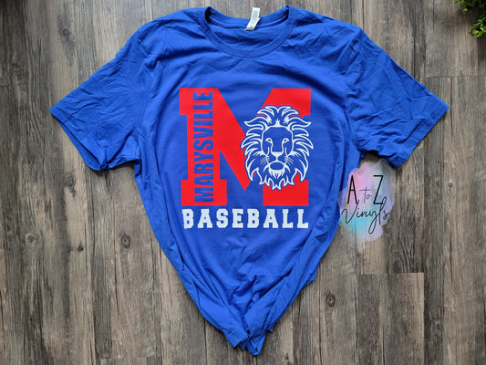 Adult Unisex Royal- Marysville Baseball