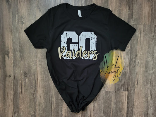 Adult Unisex Black- Go Raiders