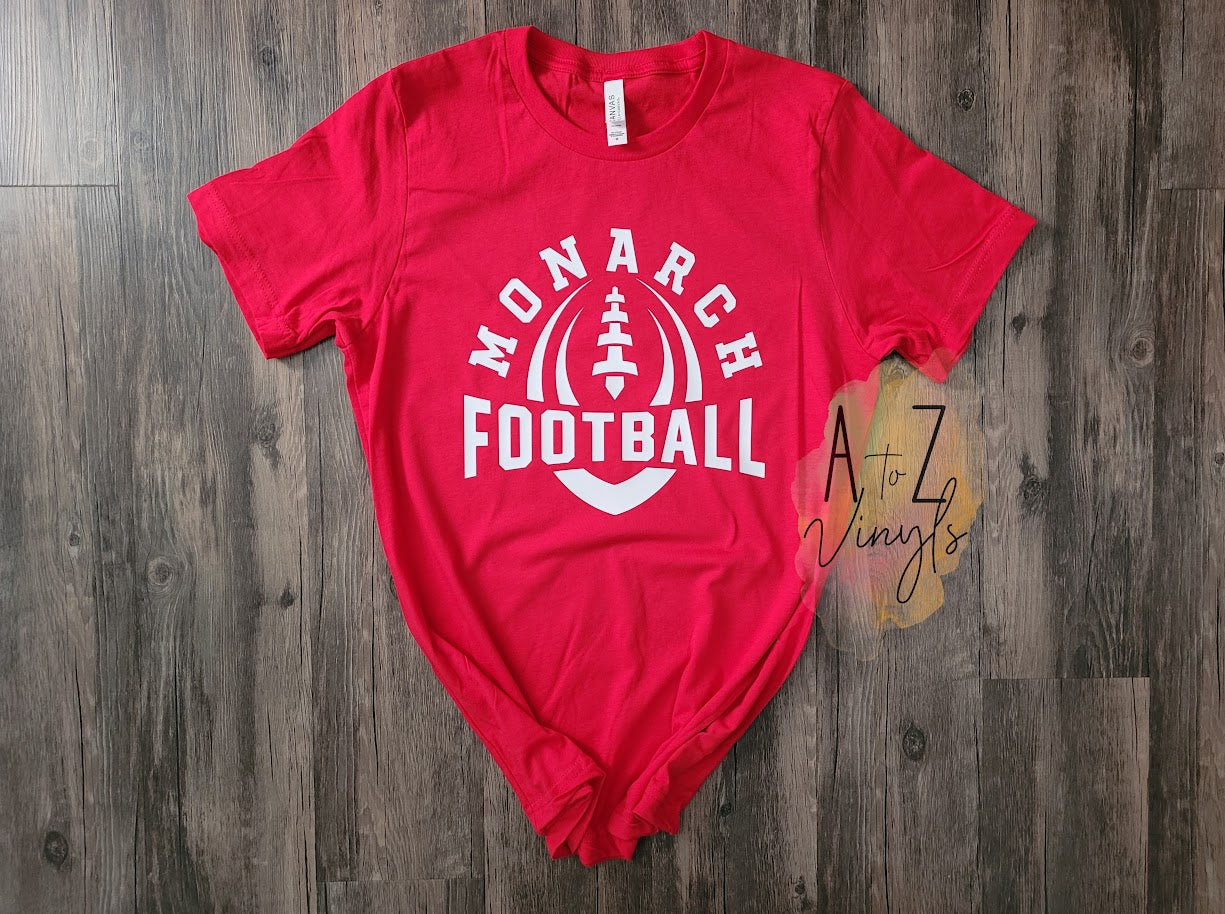 Adult Unisex Red- arched Monarch Football