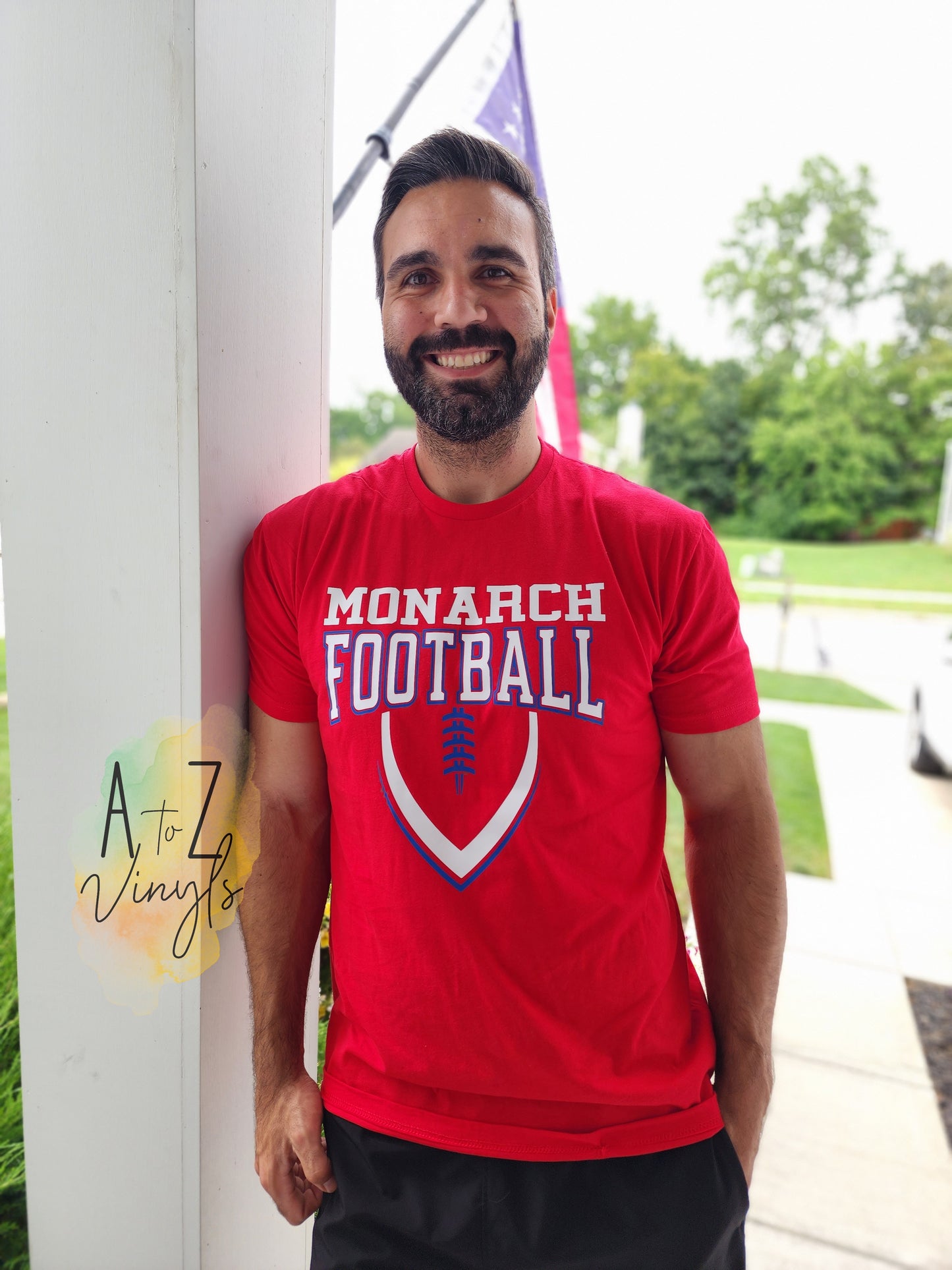 Adult Unisex Red- Monarch Football