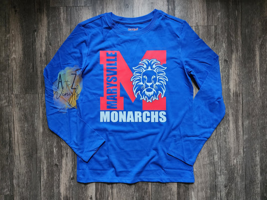 Youth Royal Marysville Monarchs Long Sleeve