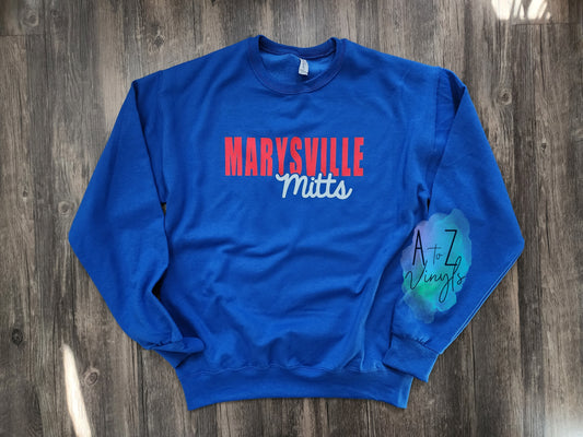 Adult Royal Sweatshirt- Marysville Mitts