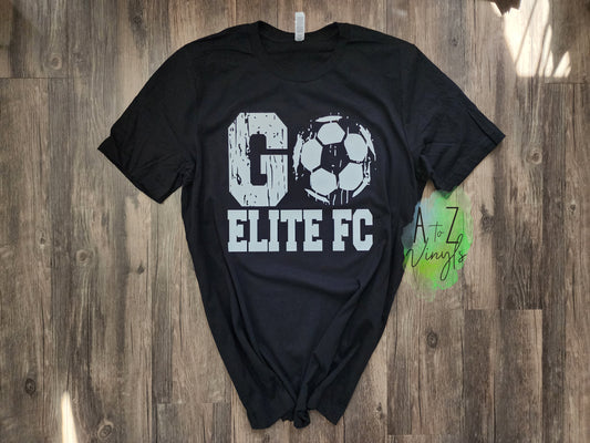 Adult Unisex Black - Distressed Go Elite FC